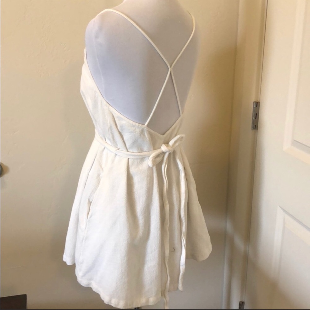 Free People 100% cotton white dress